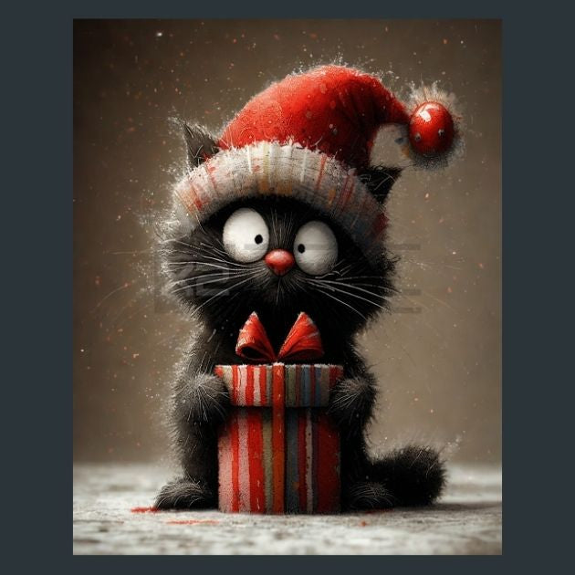 Christmas-Cat-2-Metal-Prints