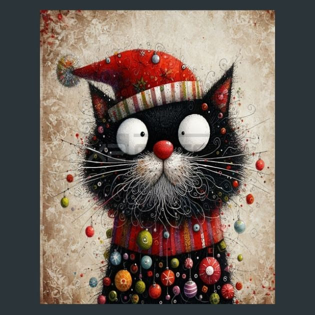 Christmas-Cat-3-Metal-Prints