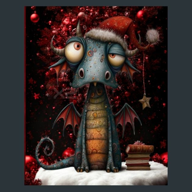 Christmas-Dragon-3-Metal-Prints