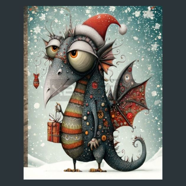 Christmas-Dragon-5-Metal-Prints