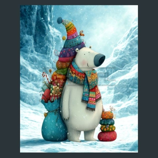 Christmas-Polar-Bear-11-Metal-Prints