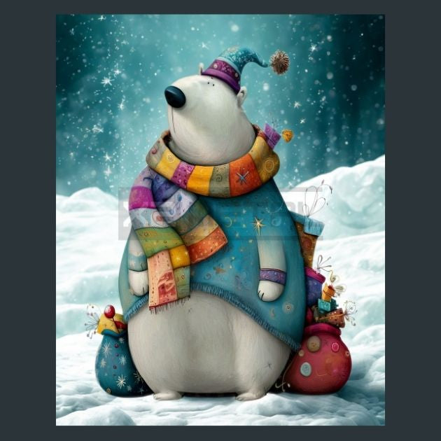 Christmas-Polar-Bear-5-Metal-Prints