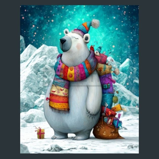 Christmas-Polar-Bear-7-Metal-Prints