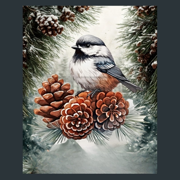 Christmas Bird 12 Metal Wall Art and Desktop Mouse Pad by X2Metal
