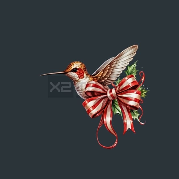 Christmas Bird 20 Metal Wall Art and Desktop Mouse Pad by X2Metal