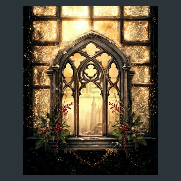 Dark Christmas 21 Metal Wall Art and Desktop Mouse Pad by X2Metal