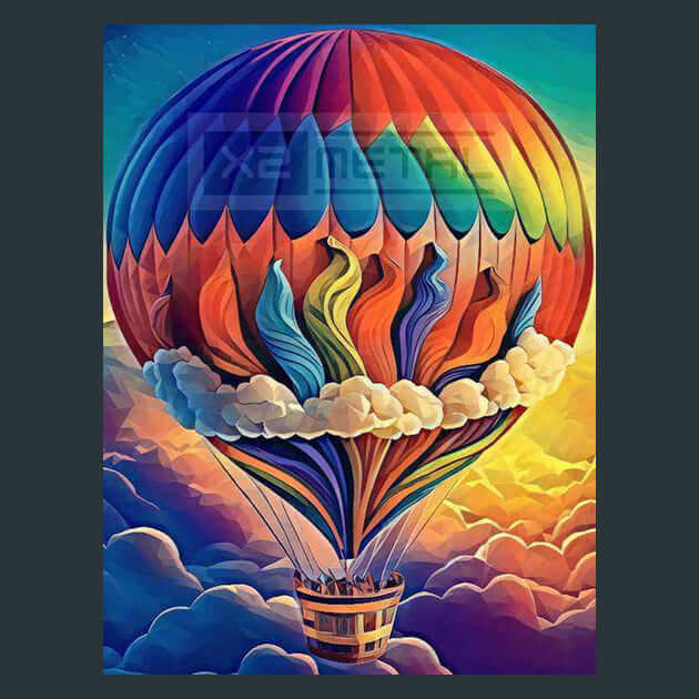 Chroma Sail Balloon Metal Wall Art and Desktop Mouse Pad by X2Metal