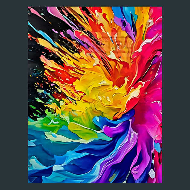 Chromatic Burst – Metal Print &amp; Mouse Pad | ChromaLuxe | Made in Iowa USA