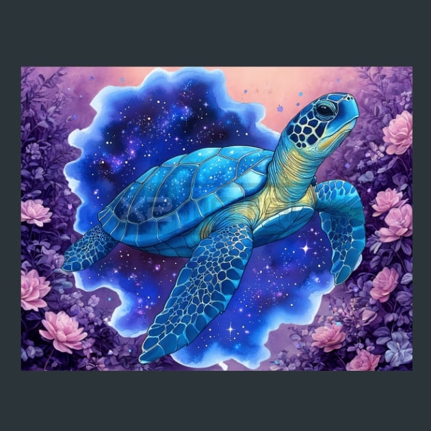 Circle of the Shell Turtles Metal Wall Art and Desktop Mouse Pad by X2Metal
