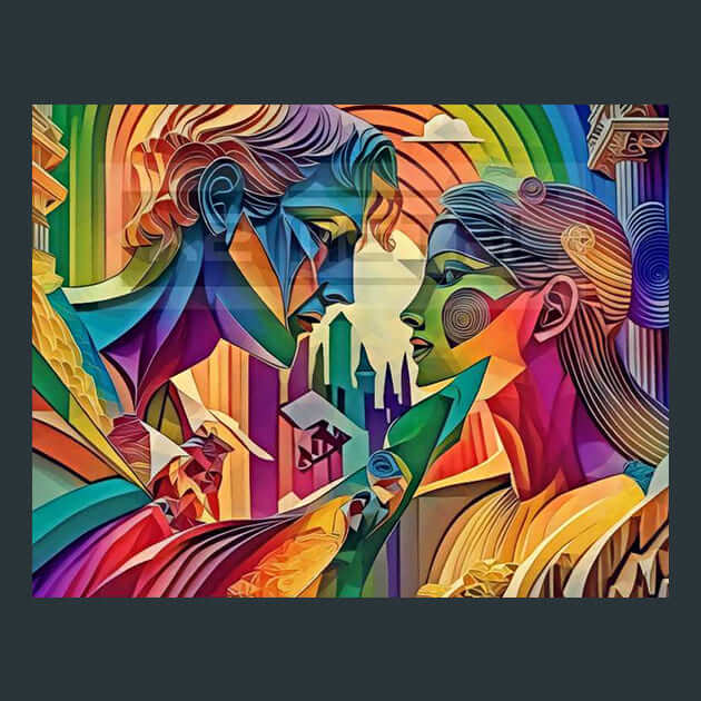 Classic Romance Metal Wall Art and Desktop Mouse Pad by X2Metal