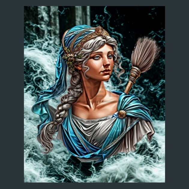 Cloacina - Flow &amp; Purity Metal Wall Art and Desktop Mouse Pad by X2Metal