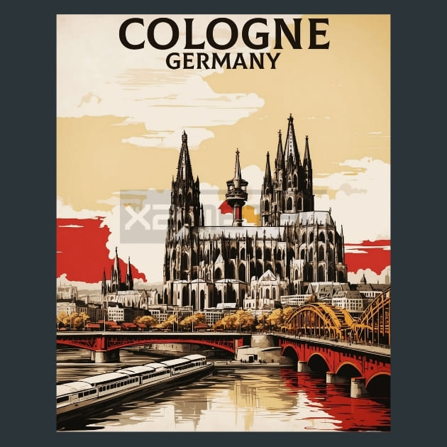 Cologne 6  Germany Metal Wall Art and Desktop Mouse Pad by X2Metal