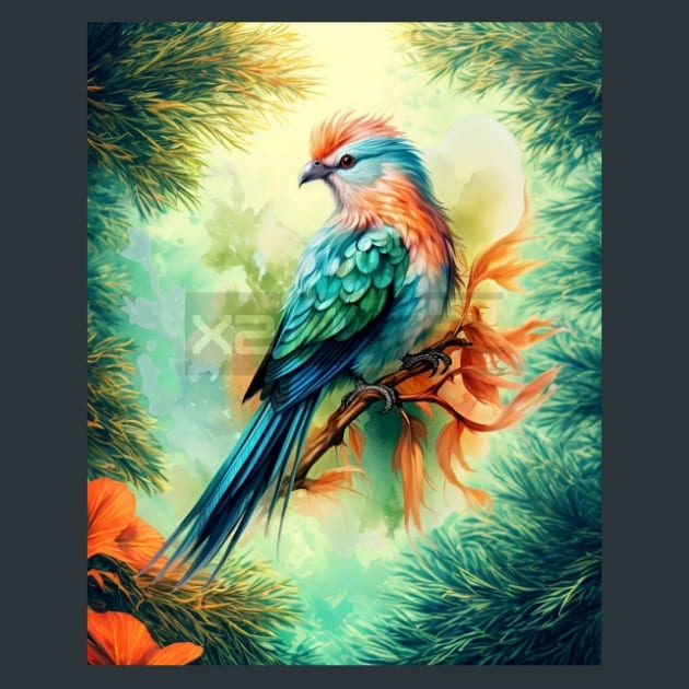 Colorful-Bird-14-metal-prints-posters-mouse-pads