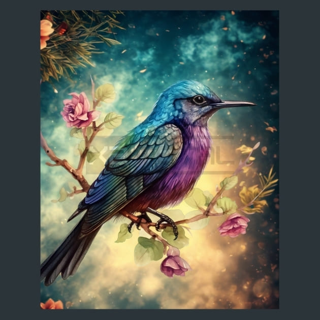 Colorful-Bird-3-metal-prints-posters-mouse-pads