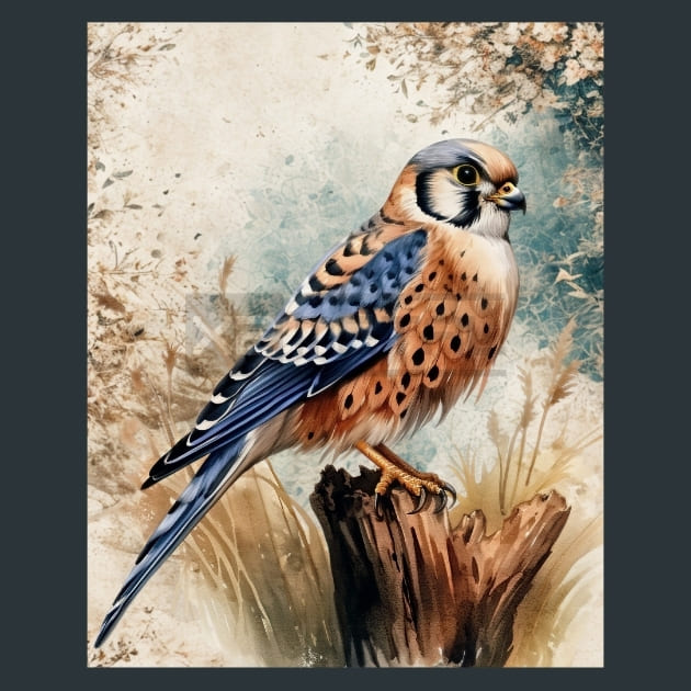 Colorful Bird 34 Metal Wall Art and Desktop Mouse Pad by X2Metal