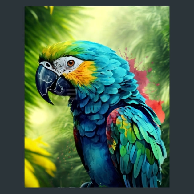 Colorful-Bird-4-metal-prints-posters-mouse-pads