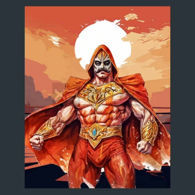 Colorful_Luchador_13_metal_prints_posters_mouse_pads