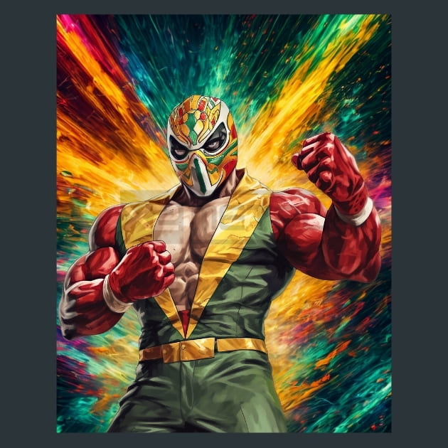 Colorful_Luchador_15_metal_prints_posters_mouse_pads
