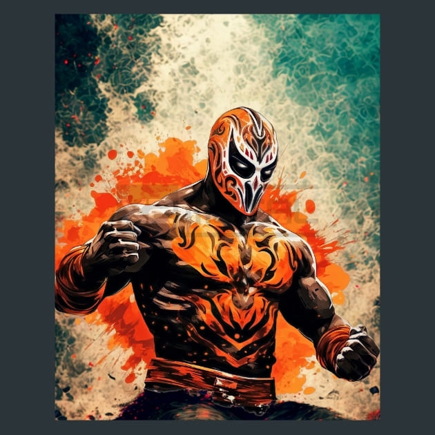 Colorful_Luchador_16_metal_prints_posters_mouse_pads