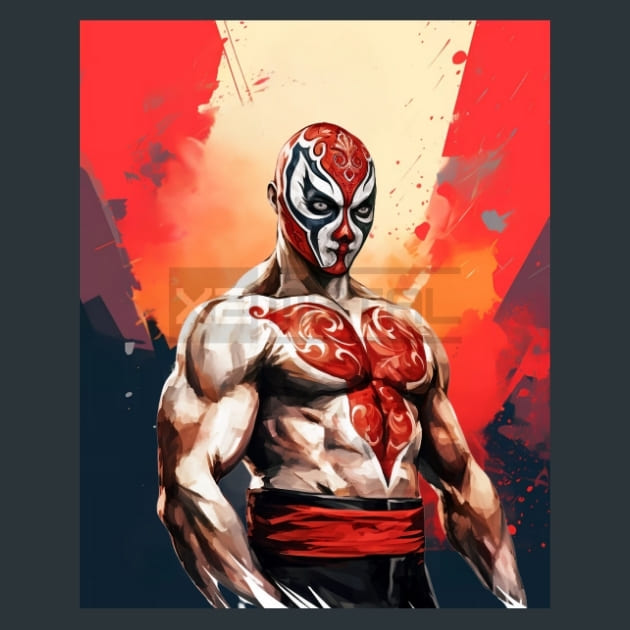 Colorful_Luchador_18_metal_prints_posters_mouse_pads