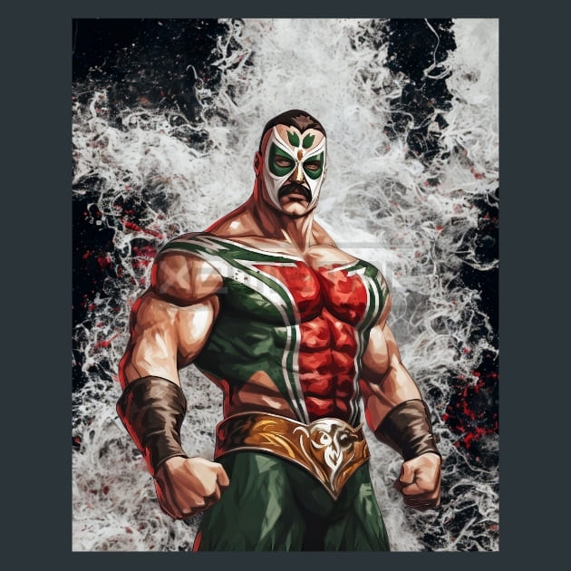 Colorful_Luchador_21_metal_prints_posters_mouse_pads