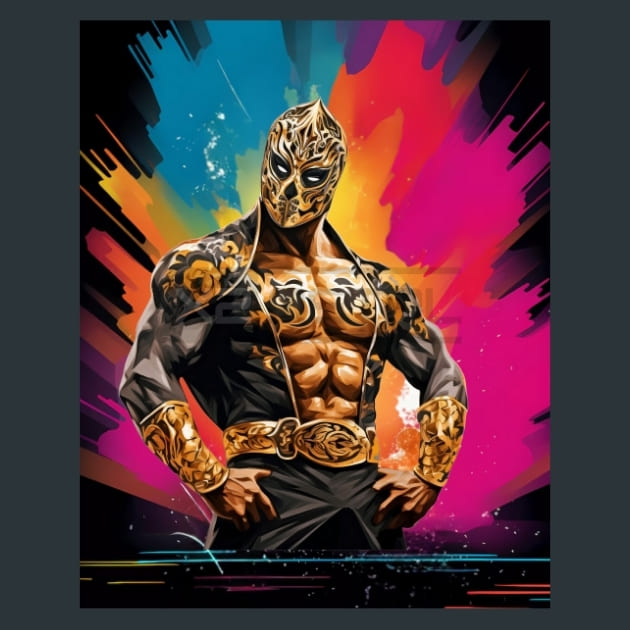 Colorful_Luchador_22_metal_prints_posters_mouse_pads