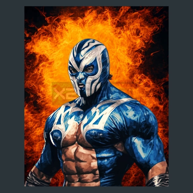 Colorful_Luchador_24_metal_prints_posters_mouse_pads