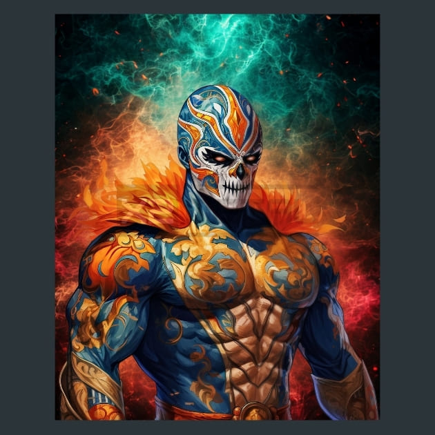 Colorful_Luchador_25_metal_prints_posters_mouse_pads
