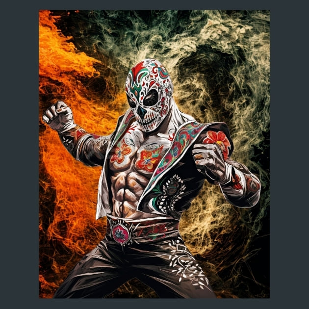 Colorful_Luchador_27_metal_prints_posters_mouse_pads