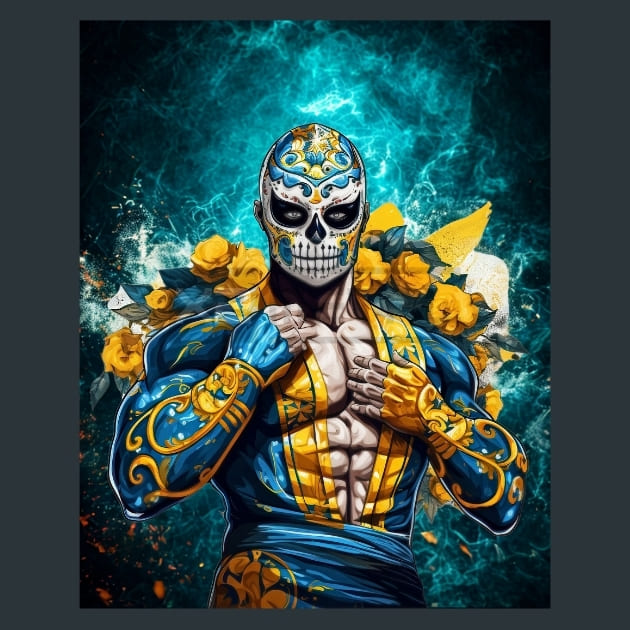Colorful_Luchador_31_metal_prints_posters_mouse_pads