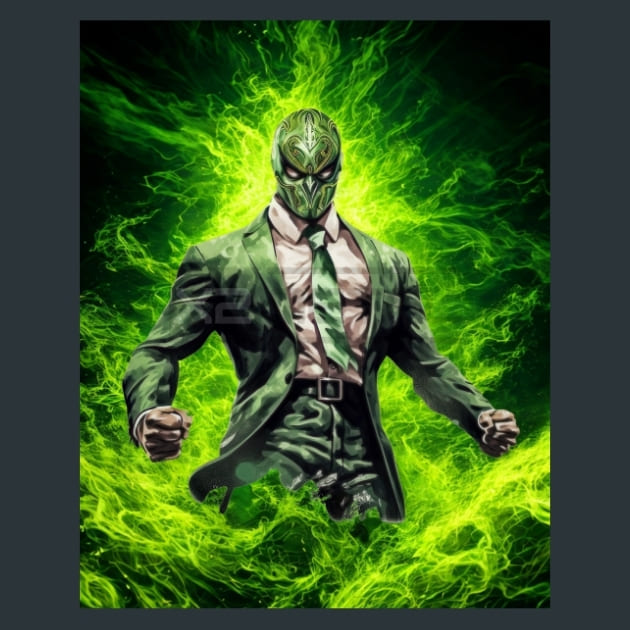 Colorful_Luchador_4_metal_prints_posters_mouse_pads