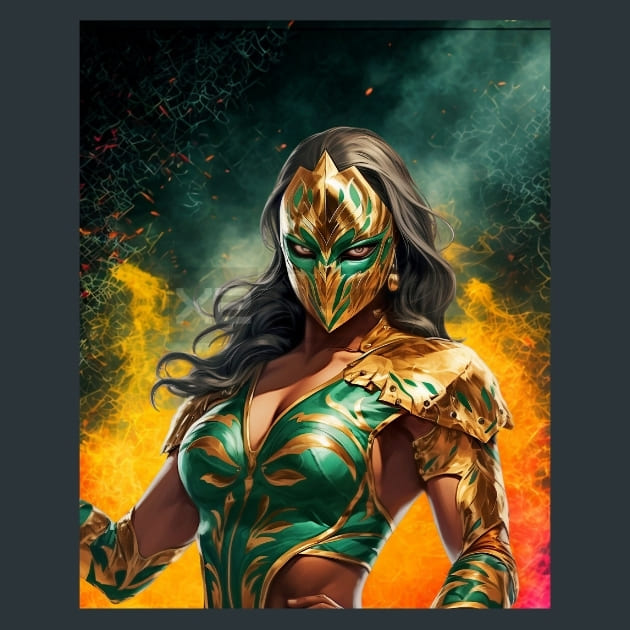 Colorful_Luchador_5_metal_prints_posters_mouse_pads