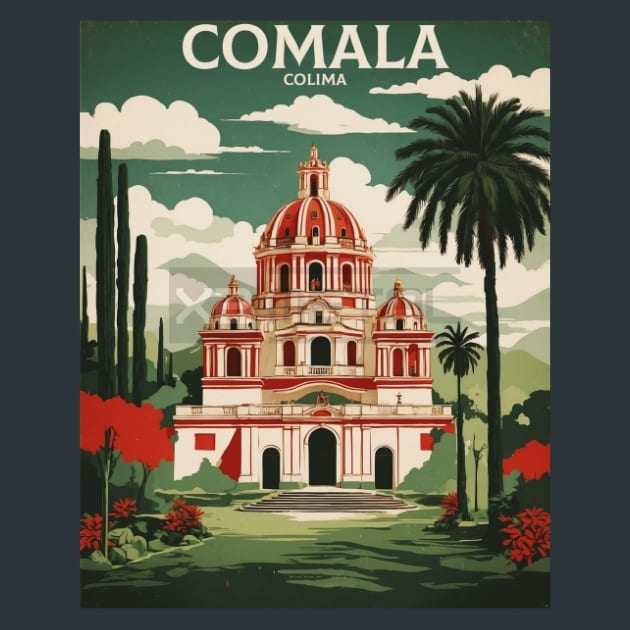 Comala Colima Mexico Metal Prints Posters and Mouse Pads