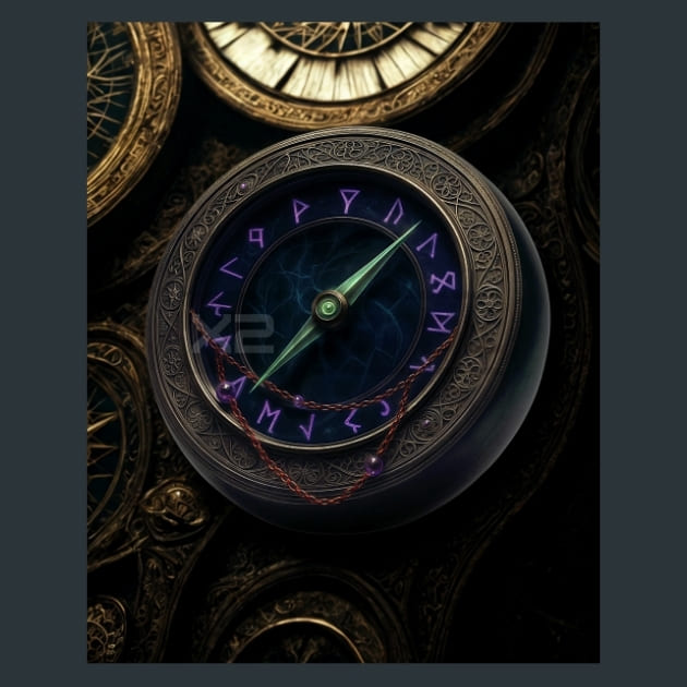 Compass-Gothic-Alchemy-metal-prints-posters-mouse-pads