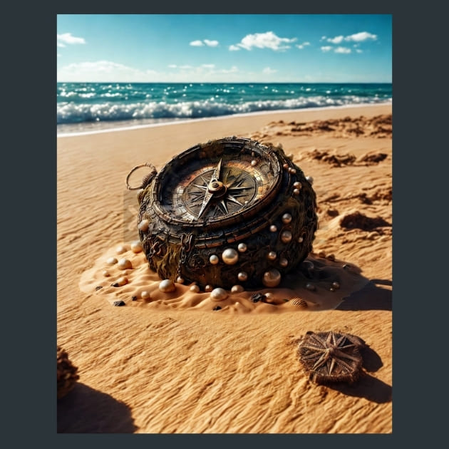 Compass-Shipwreck-Relics-metal-prints-posters-mouse-pads