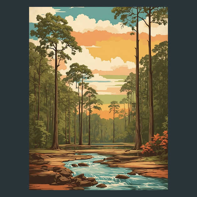 Congaree – Metal Print &amp; Mouse Pad | ChromaLuxe | Made in Iowa USA