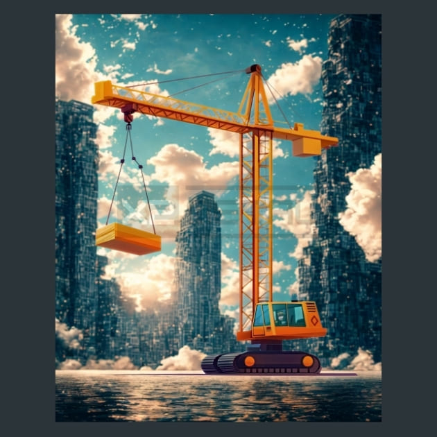Construction Vehicle 14 – Metal Print &amp; Mouse Pad | ChromaLuxe | Made in Iowa USA