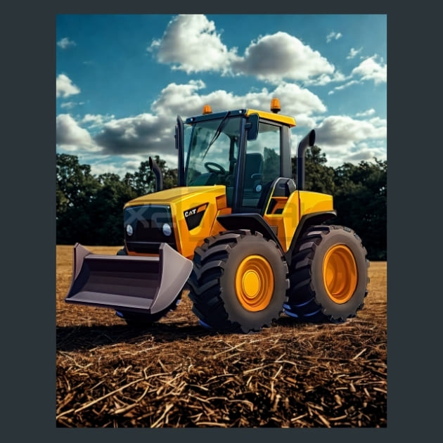 Construction Vehicle 15 – Metal Print &amp; Mouse Pad | ChromaLuxe | Made in Iowa USA