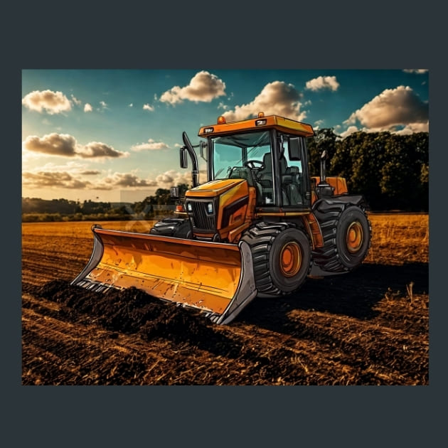 Construction Vehicle 20 – Metal Print &amp; Mouse Pad | ChromaLuxe | Made in Iowa USA