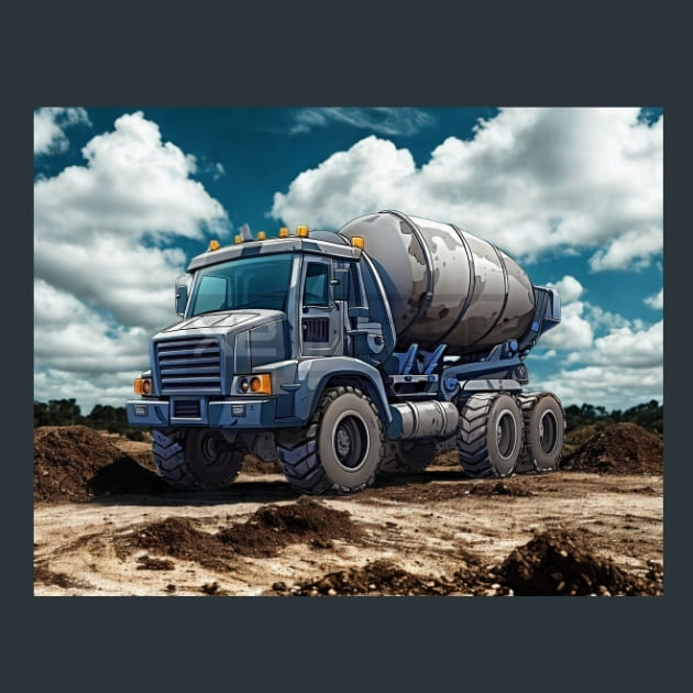 Construction Vehicle 23 – Metal Print &amp; Mouse Pad | ChromaLuxe | Made in Iowa USA
