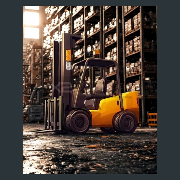 Construction Vehicle 3 Metal Wall Art and Desktop Mouse Pad by X2Metal