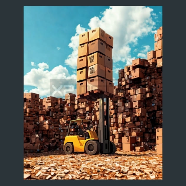 Construction Vehicle 8 – Metal Print &amp; Mouse Pad | ChromaLuxe | Made in Iowa USA