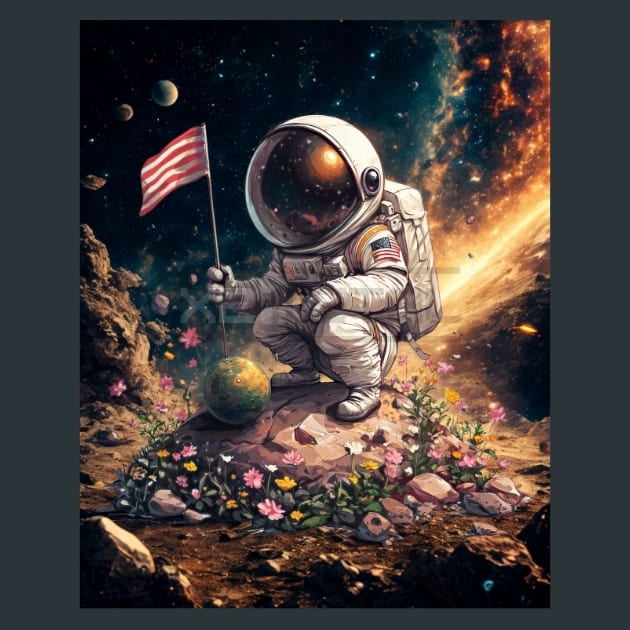 Cosmic_Astronaut_18_metal_prints_posters_mouse_pads