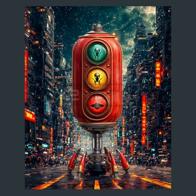 Cosmic_Traffic_Light_metal_prints_posters_mouse_pads