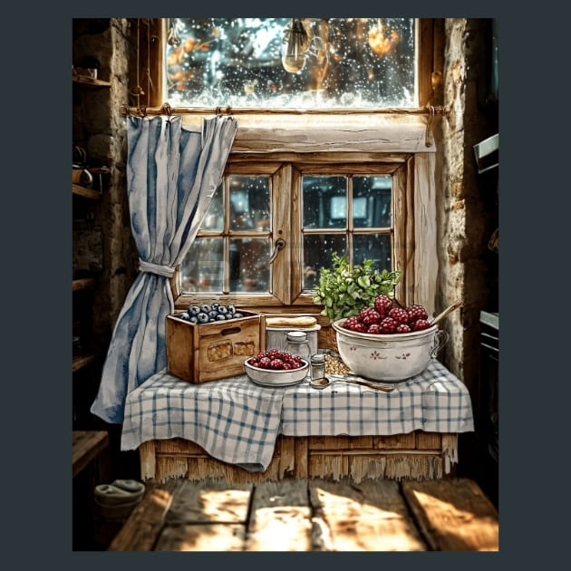 Country Kitchen 11 Metal Wall Art and Desktop Mouse Pad by X2Metal