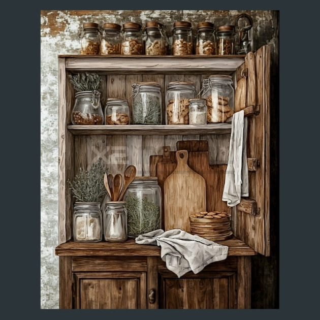 Country Kitchen 3 Metal Wall Art and Desktop Mouse Pad by X2Metal