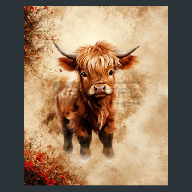 Cow 12 Metal Wall Art and Desktop Mouse Pad by X2Metal