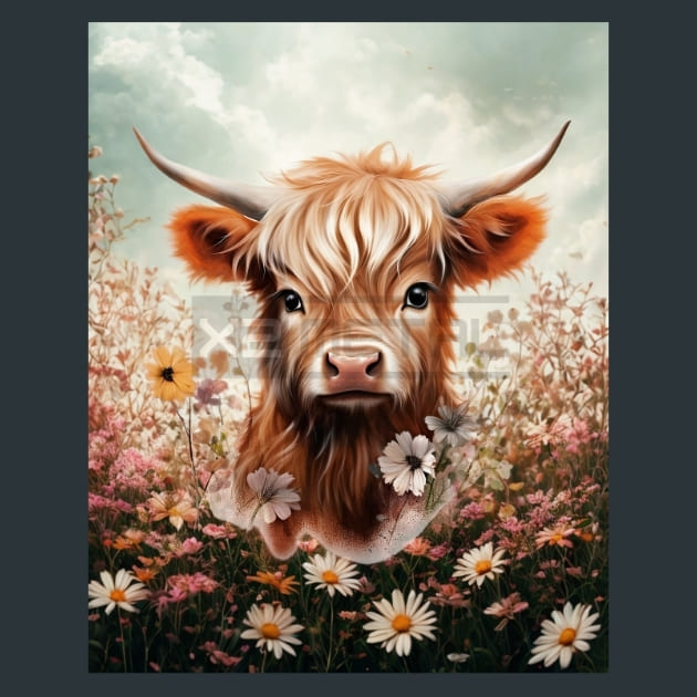 Cow 15 Metal Wall Art and Desktop Mouse Pad by X2Metal