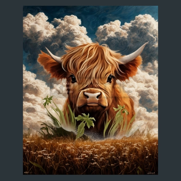 Cow 19 Metal Wall Art and Desktop Mouse Pad by X2Metal