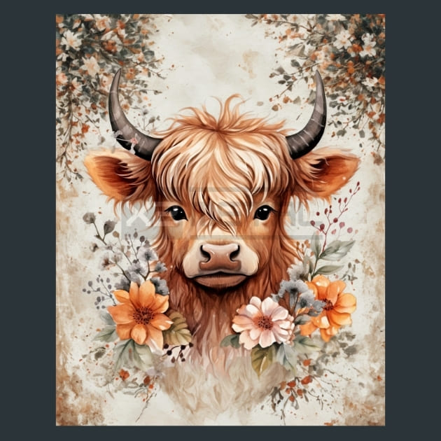 Cow 27 Metal Wall Art and Desktop Mouse Pad by X2Metal